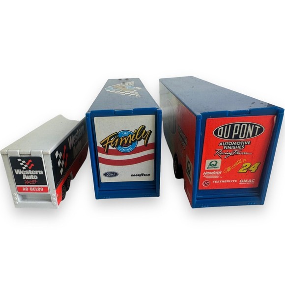 Racing Champions DuPont Family Channel Western Auto Semi Cab Trailer Lot of 3 - Picture 7 of 14